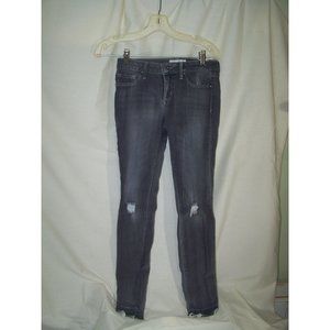 Jessica Simpson Jeans Kiss Me Super Skinny 26 Destruction Gray